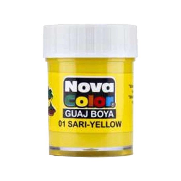 Nova Color Guaj Boya Şişe 12 Lİ Sarı NC-103