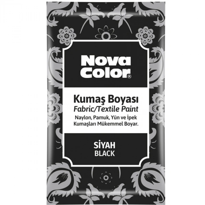 Nova Color Kumaş Boyası Toz 12 Gr Siyah Nc-904