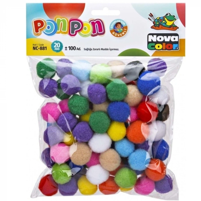 Nova Color Ponpon 20 Mm 100 Lü