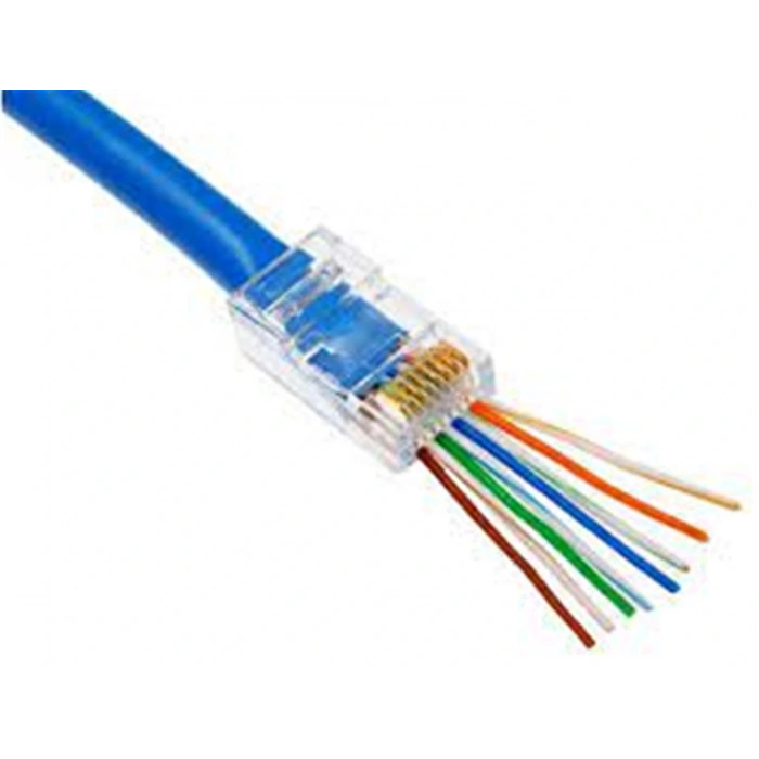 Nova Rj45 Cat6 Açık Uçlu 100lü Paket  Konnektör Delikli