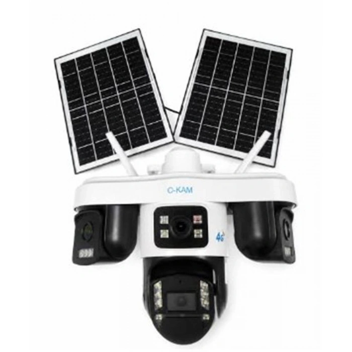 Okam O-kam Ok-s-337 Premium Aov 4g 4 Lens Solar Ptz Kamera