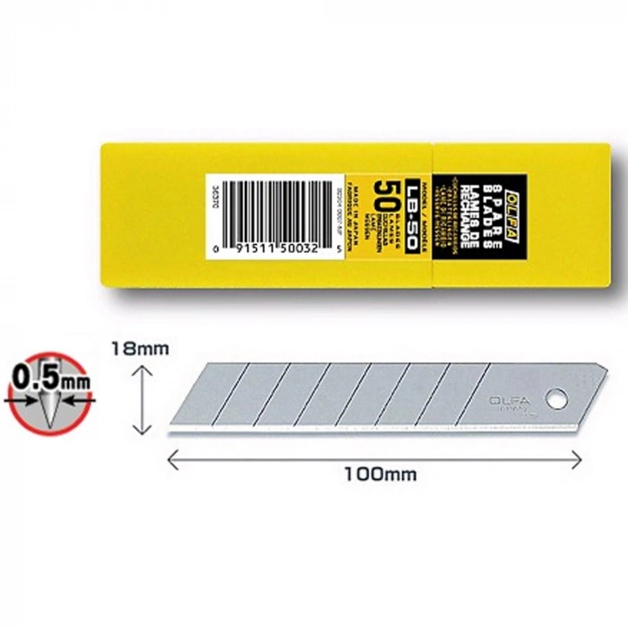 Olfa Maket Bıçağı Yedek Geniş Lb-50