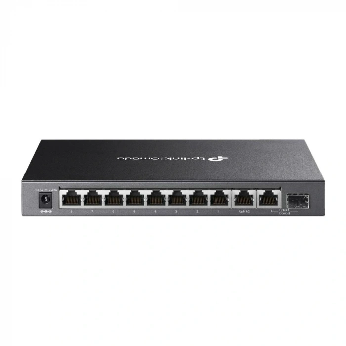 Omada Tp-link Ds110gmp 8 Port 10-100-1000 Poe+ Switch 1 Port Sfp + 1 Port Uplink Çelik Kasa Rack