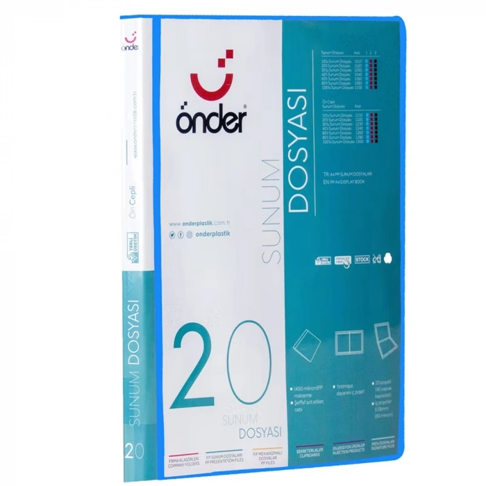 Önder Sunum Dosyası Pp Öncepli 20 Li Siyah 1220-3