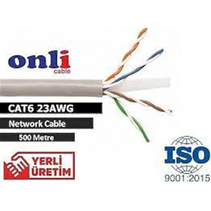 Onli Er-6002 U-utp 23 Awg Cca Cu 500 Metre Cat6 Kablo