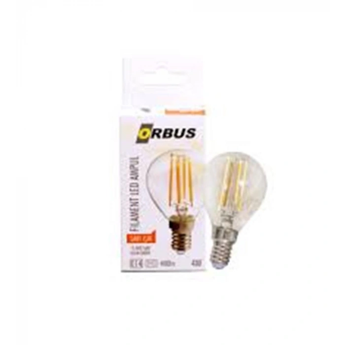Orbus Orb-pc45 Mum 4w E14 Şeffaf Dekoratif Led Ampul 400 Lm Ra80 220-240v-50hz