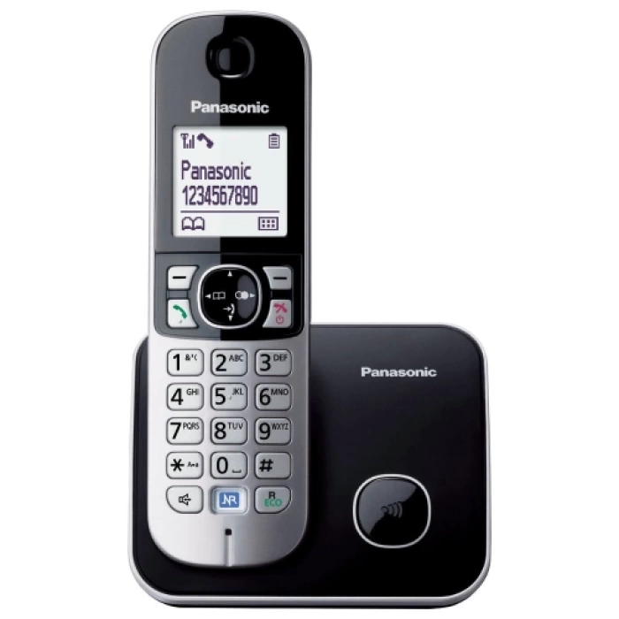 PANASONIC KX-TG6811 TELSİZ TELEFON (Gri) 18 Saat Konuşma, 170 Saat Bekleme, 120 Kişilik Rehber