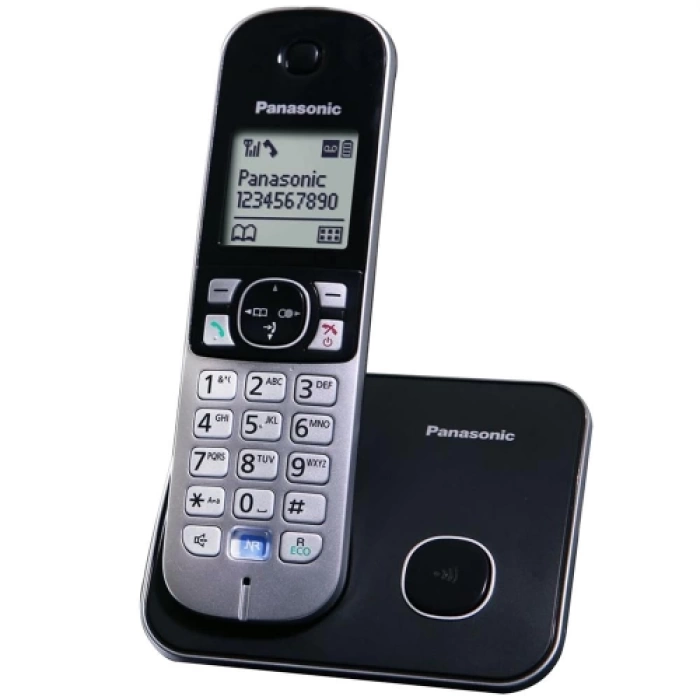 PANASONIC KX-TG6811 TELSİZ TELEFON (Siyah) 18 Saat Konuşma, 170 Saat Bekleme, 120 Kişilik Rehber