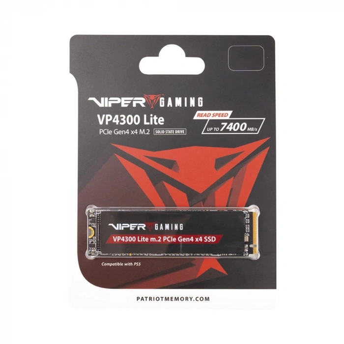 Patriot 1tb Viper Vp4300 Lite 1tb 7400-6400mb-s Gen4 X4 Nvme M.2 Ssd Disk (vp4300l1tbm28h)