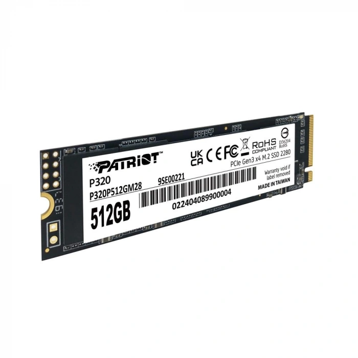 Patriot 512gb P320 3000-2200mb-s Nvme M.2 Ssd (p320p512gm28) Ssd Disk
