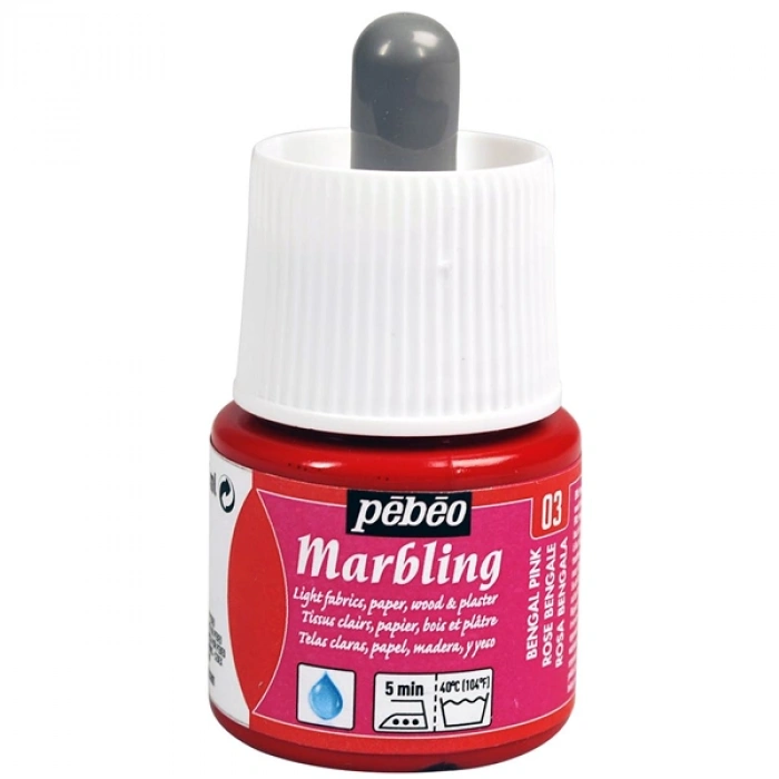 Pebeo Ebru Boyası Marbling 45 Ml Bengal Pink 130*03