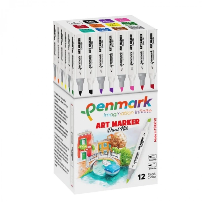 Penmark Markers Art Brush Kalem 12 Li Set