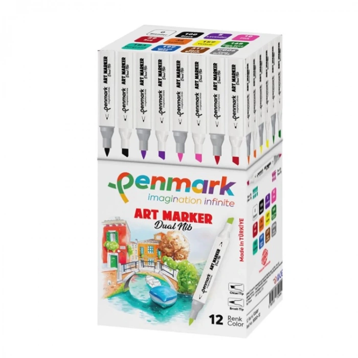 Penmark Markers Art Brush Kalem 12 Li Set