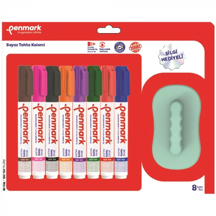 Penmark Tahta Kalemi 8 Li +silgi Hediyeli Hs-305-tks 08