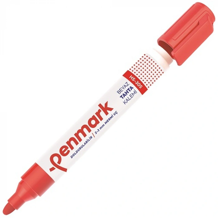 Penmark Tahta Kalemi Yuvarlak Uçlu Kırmızı Hs-305