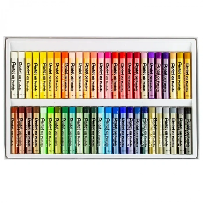 Pentel PHN-50 Yağlı Pastel Boya 50li Renk Seti