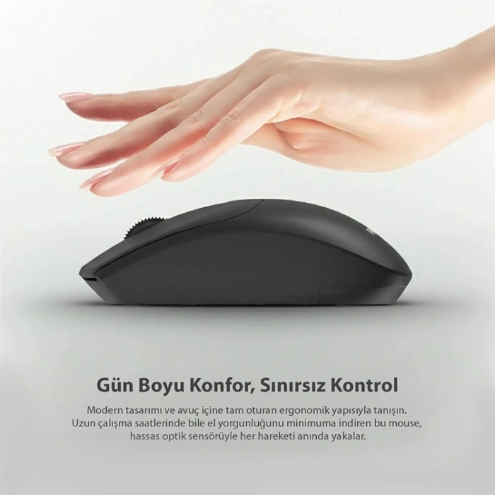 Philips SPK7398 Kablosuz 1600DPI 3 Tuşlu Optik Sessiz Mouse Siyah
