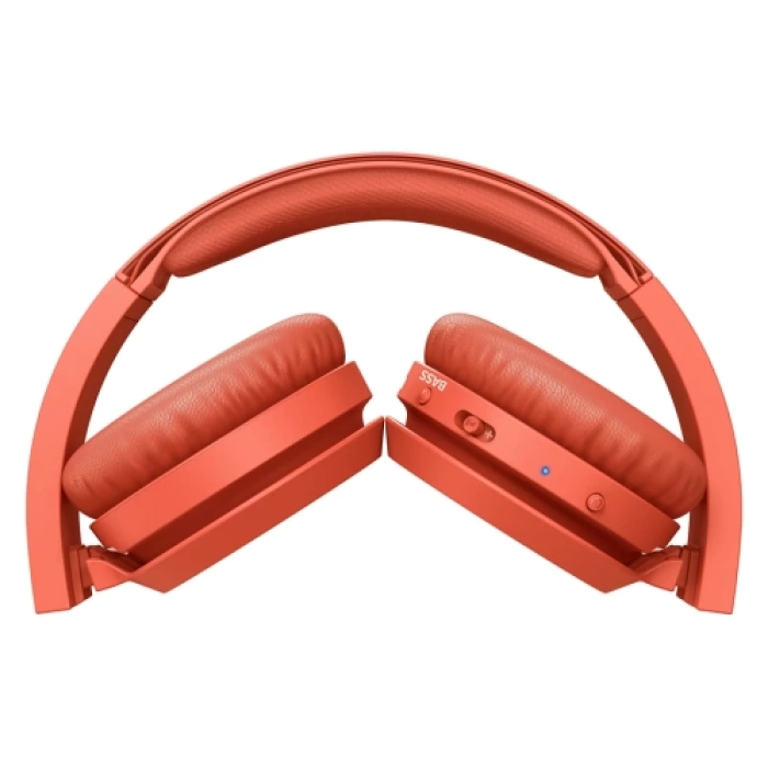PHILIPS TAH4205RD/00, KIRMIZI, Bluetooth 5.0, Kablosuz, Bas Arttırma Düğmesi, Yastıklı Kafa Bandı, 29saat Oynatma Süresi, 10mt Algılama Mesafesi, Microfonlu Kulaklık