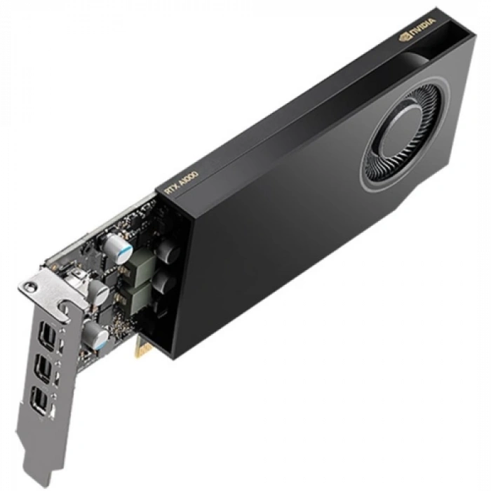 PNY QUADRO  VCNRTXA1000-SB, RTXA1000, 8GB, DDR6, 128Bit, Tek Fan, 4xMini DP, Ekran Kartı