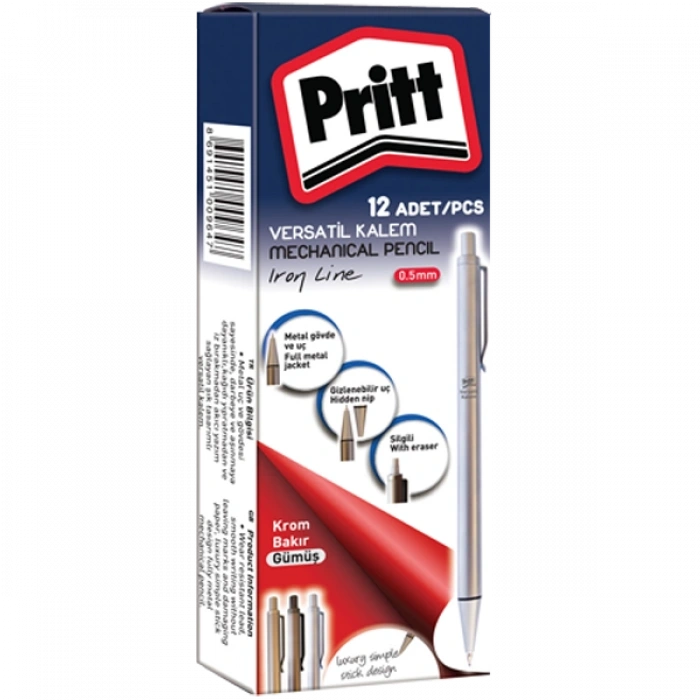 Pritt Versatil Kalem İron Line 0.5 Mm Gümüş 3705