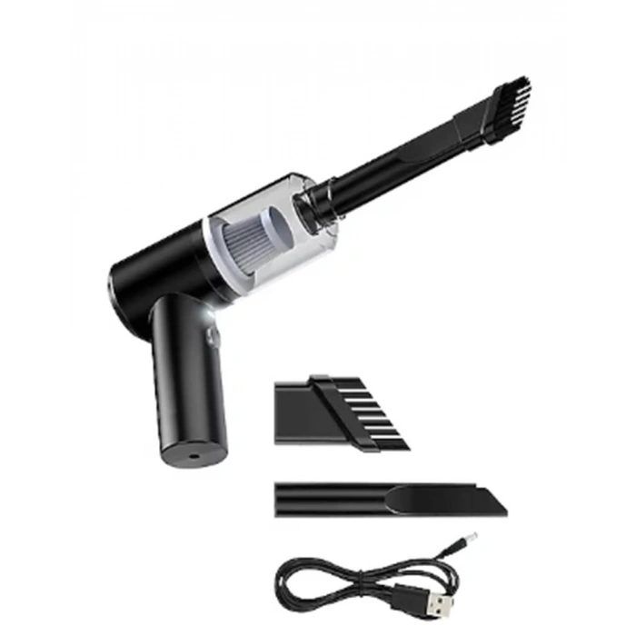 Proseg Pr-as01 3000pa Şarjlı 1200 Mah Batarya Siyah Araç İçi El Süpürgesi