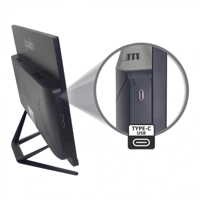 Quadro Stark H424d5 Ips Ci5 14400 8gb 512gb Type C-usb 23.8 Freedos All İn One Bilgisayar