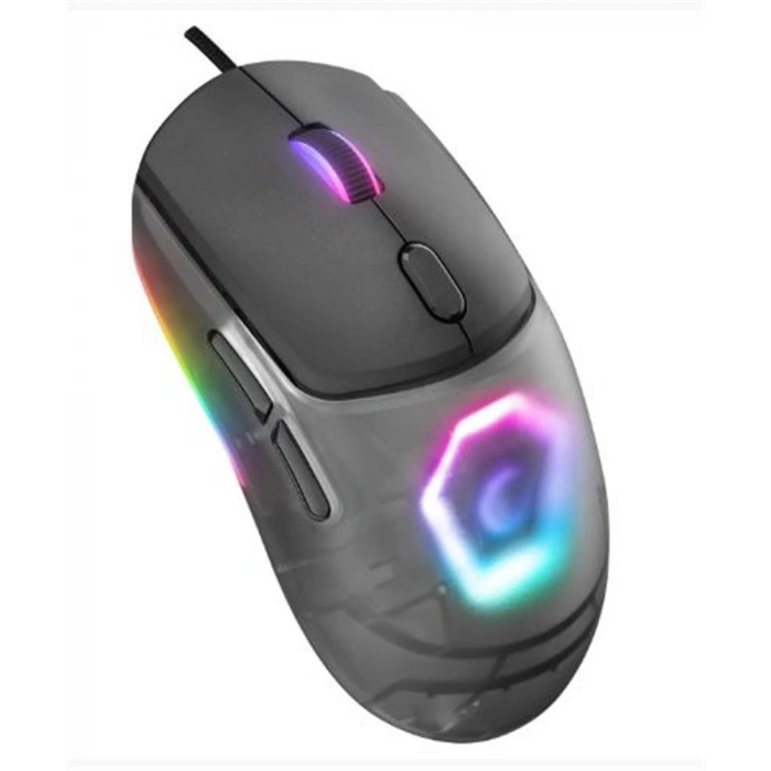 Rampage Hyalo M1 Siyah Değiştirilebilir 3 Kapaklı Rgb 12000 Dpı Gaming Oyuncu Mouse