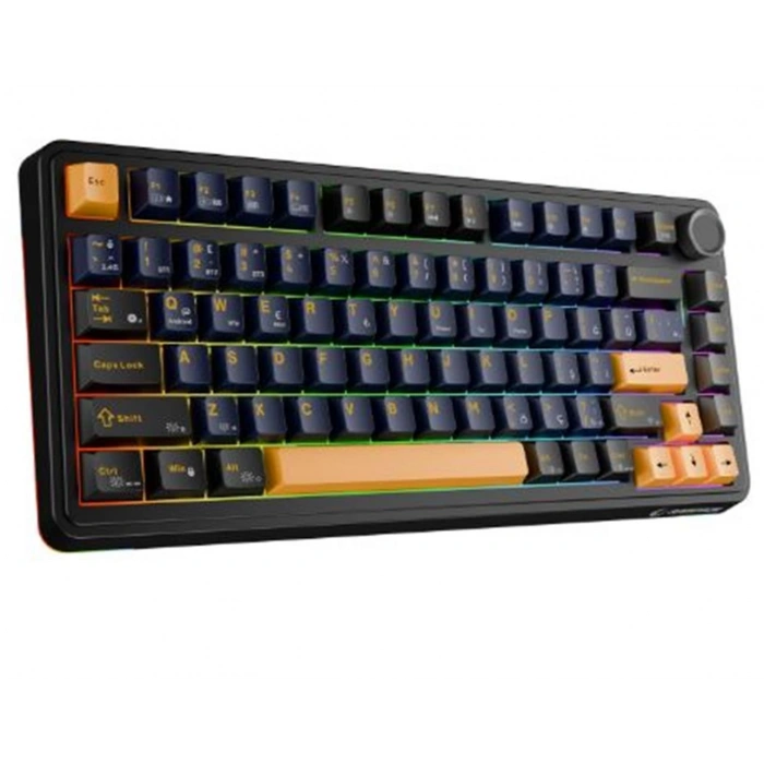 Rampage Quell Siyah Hot Swap 2.4g + Bt Wireless Rgb Gasket Oil Switch Türkçe Q Pbt  Mekanik Klavye