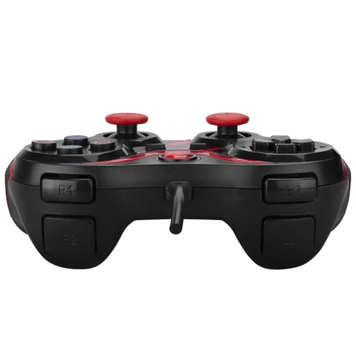 RAMPAGE SG-R601, Kırmızı, PC/PS3, 1.8mt Kablolu, Çift Titreşimli, GAMEPAD