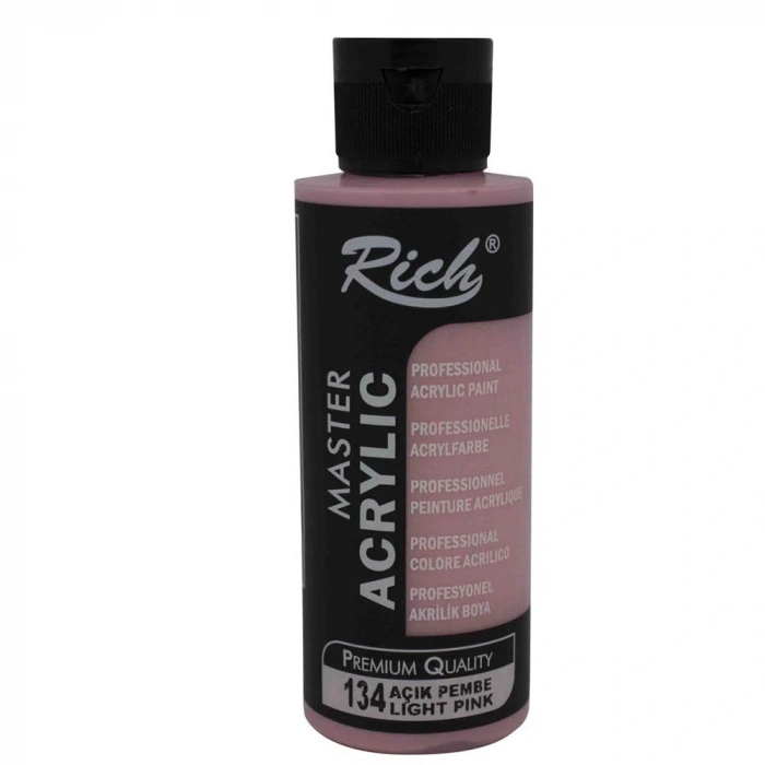 Rich Akrilik Boya Master 120 Cc Açık Pembe 134