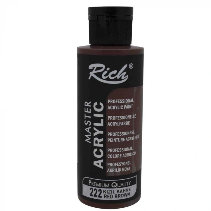 Rich Akrilik Boya Master 120 Cc Kızıl Kahve 222