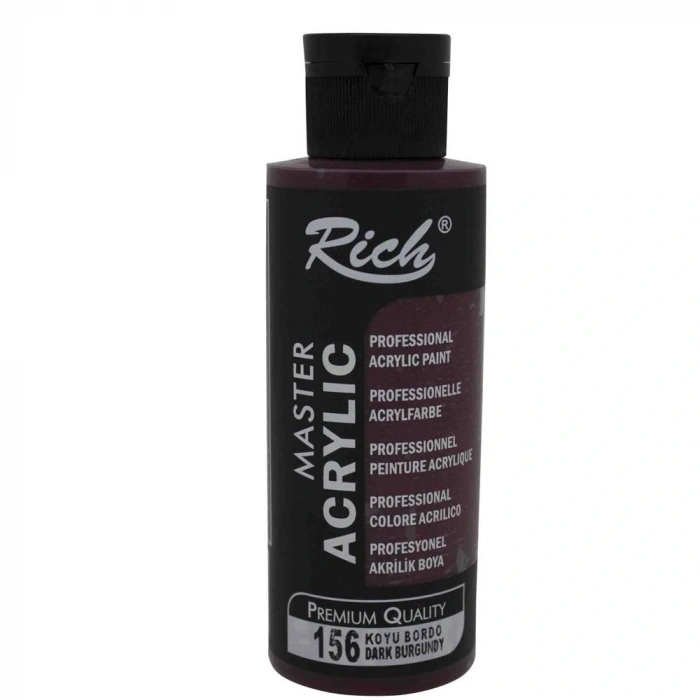 Rich Akrilik Boya Master 120 Cc Koyu Bordo 156