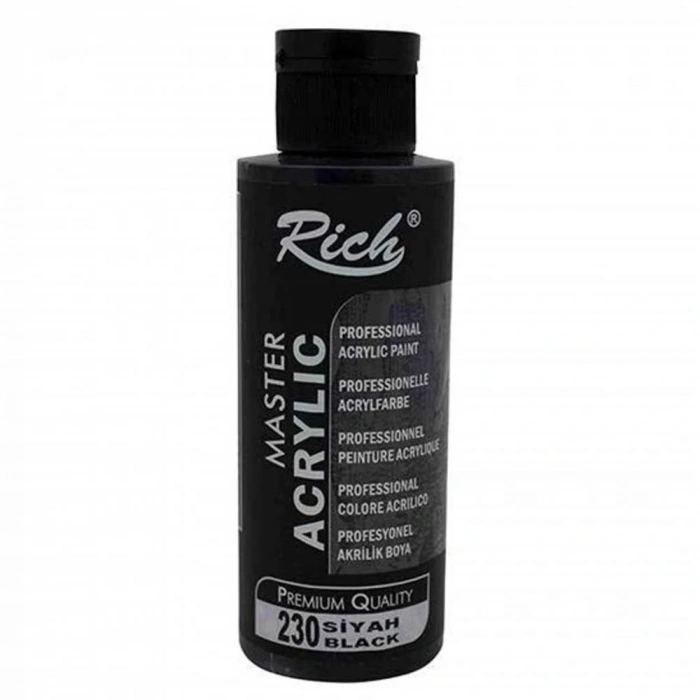 Rich Akrilik Boya Master 120 Cc Siyah 120-230