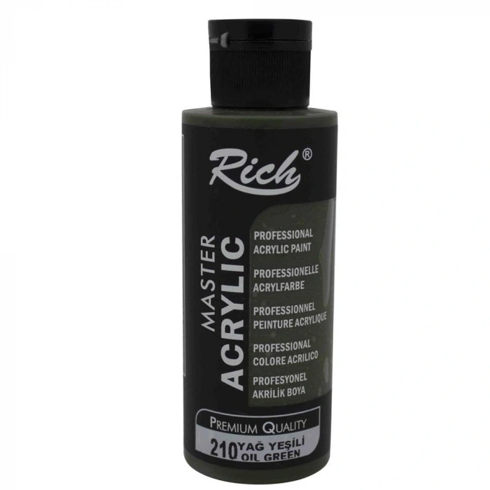 Rich Akrilik Boya Master 120 Cc Yağ Yeşili 120-210