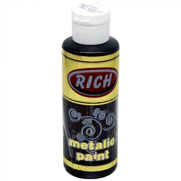 Rich Akrilik Boya Metalik 120 CC Antik Çikolata 0865