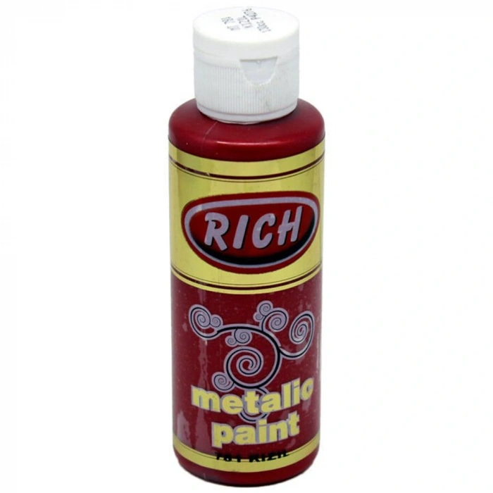 Rich Akrilik Boya Metalik 120 Cc Kızıl 0781