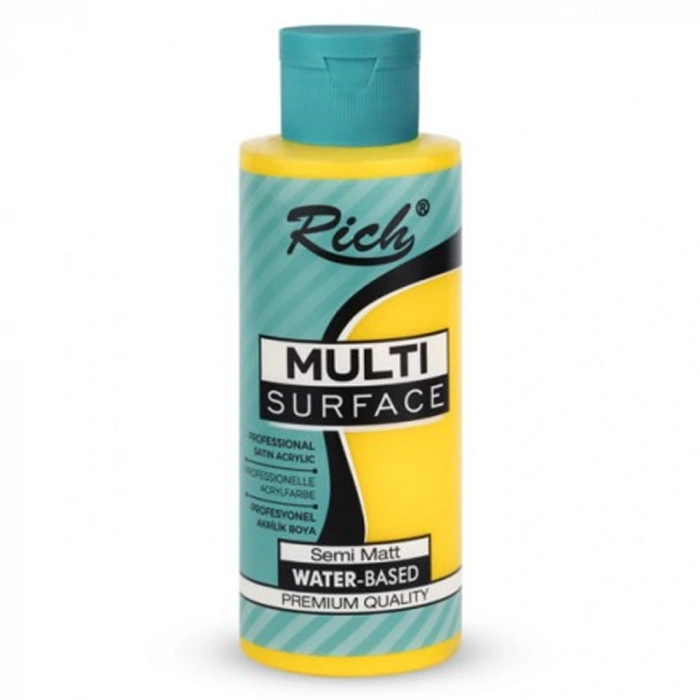 Rich Akrilik Boya Multi Surface 120 Cc Sarı 2129