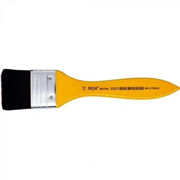 Rich Fırça Sarı Saplı Bordo Sentetik Zemin 3000 Seri No:1,5 Frç-01291