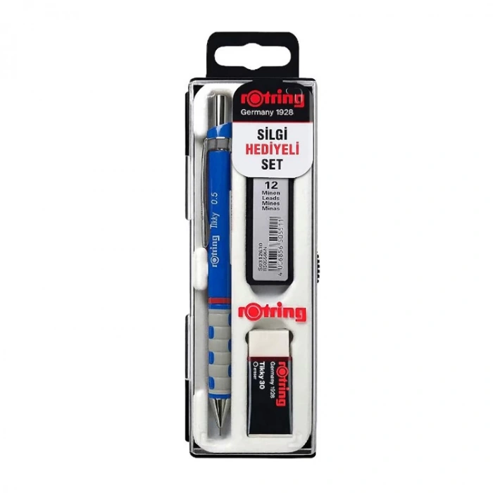 Rotring Okul Seti Tikky Retro 0.5+Min Silgi Hediyeli Mavi