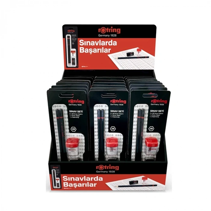 Rotring Sınav Seti Standı Dolu 24 Lü