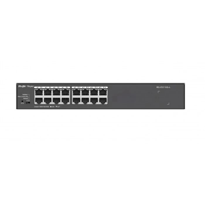 Ruijie Reyee Rg-es116g-l 16 Port 10-100-1000 Mbps Switch Metal Kasa