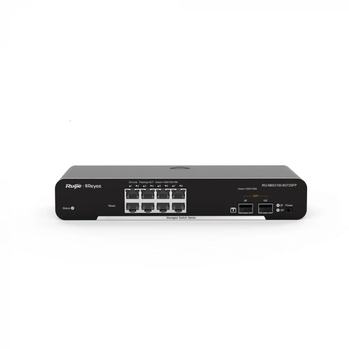 Ruijie Rg-nbs3100-8gt2sfp 8-port Gigabit L2 Managed Switch, 8 Gigabit Rj45 Ports,2 Sfp Slots