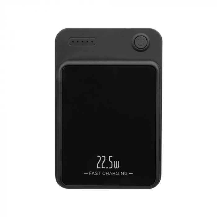 S-LINK M1021, Magsafe, Siyah, 10.000mAh, 1xUSB, 1xType-C, 4 LED Göstergeli, PowerBank