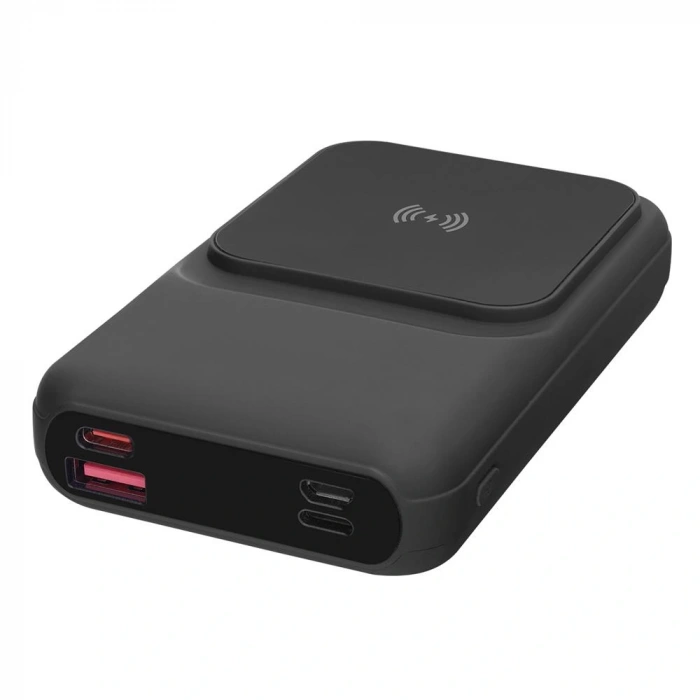 S-link P135 10000mah 15w Magsafe Dahili Kablo Siyah Gizli Led Taşınabilir Pil Şarj Cihazı Power