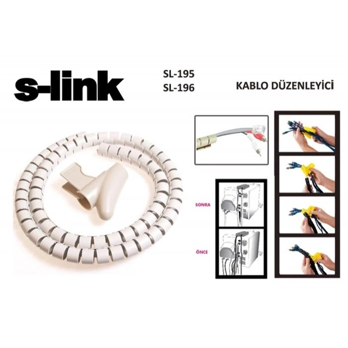S-link Sl-195 22mm 20mt Kablo Toplayıcı