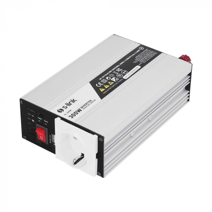 S-link Sl-300w 300w Dc12v-ac230v Çakmaktan Power Inverter