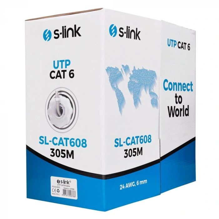 S-link Sl-cat608 305mt Utp Cat6 Kablo 24awg