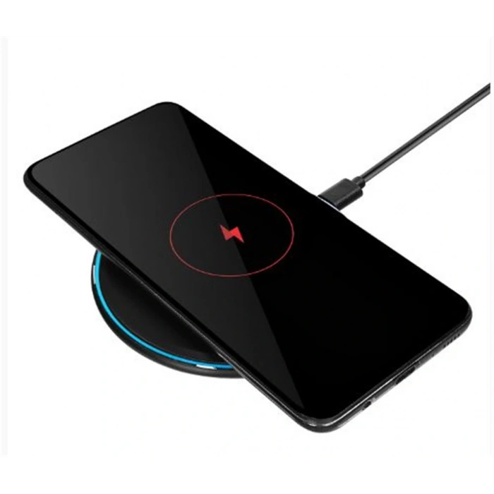 S-link Sl-cwf65 Mobil Telefon Uyumlu 15w Led Logo Prm Siyah Kablosuz Şarj Cihazı