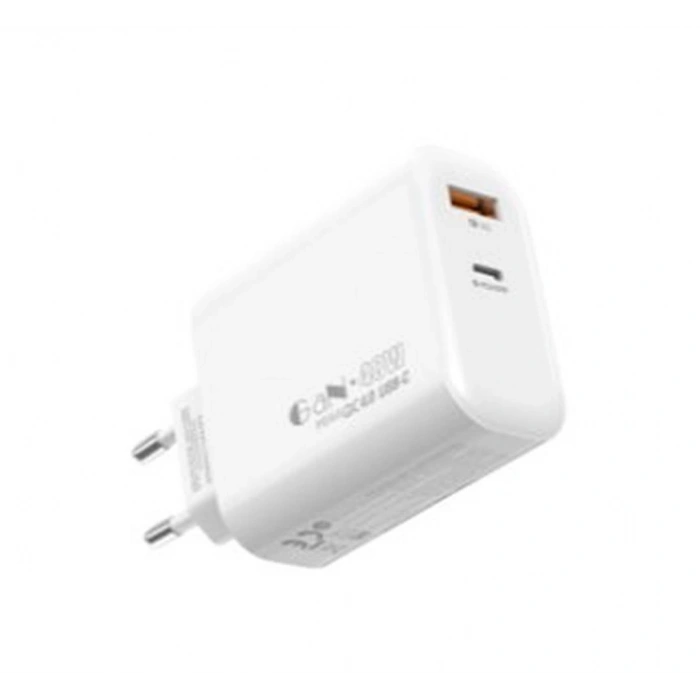 S-link Sl-ec68 45w Gan Pd 30w - Qc 18w Type Type Usb-c +usb A Hızlı Beyaz Ev-notebook Şarj Adaptör