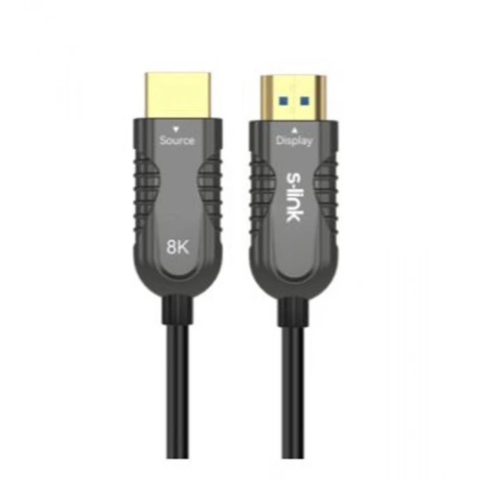 S-link Sl-hm8k030 Hdmı To Hdmı 30m V2.1 8k60 Hz 4k 120hz Fiber Kablo